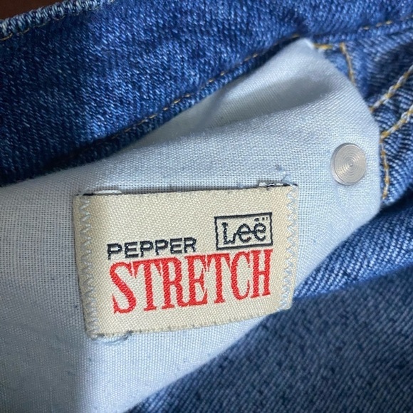 Vintage 90s Lee Pepper Stretch Medium Wash High Rise Straight Leg Womens Jeans - Picture 3 of 4